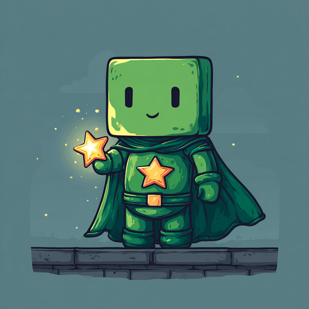 CAPESTAR superhero mascot with cape